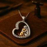 Liv | Necklace with Dog Embrace
