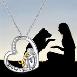 Liv | Necklace with Dog Embrace