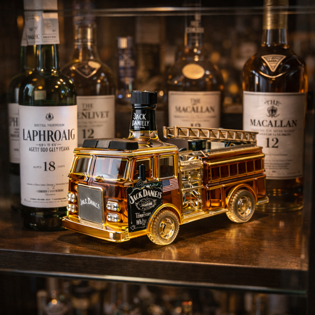Jack Daniel's Whisky Bottle - Firefighter's Edition
